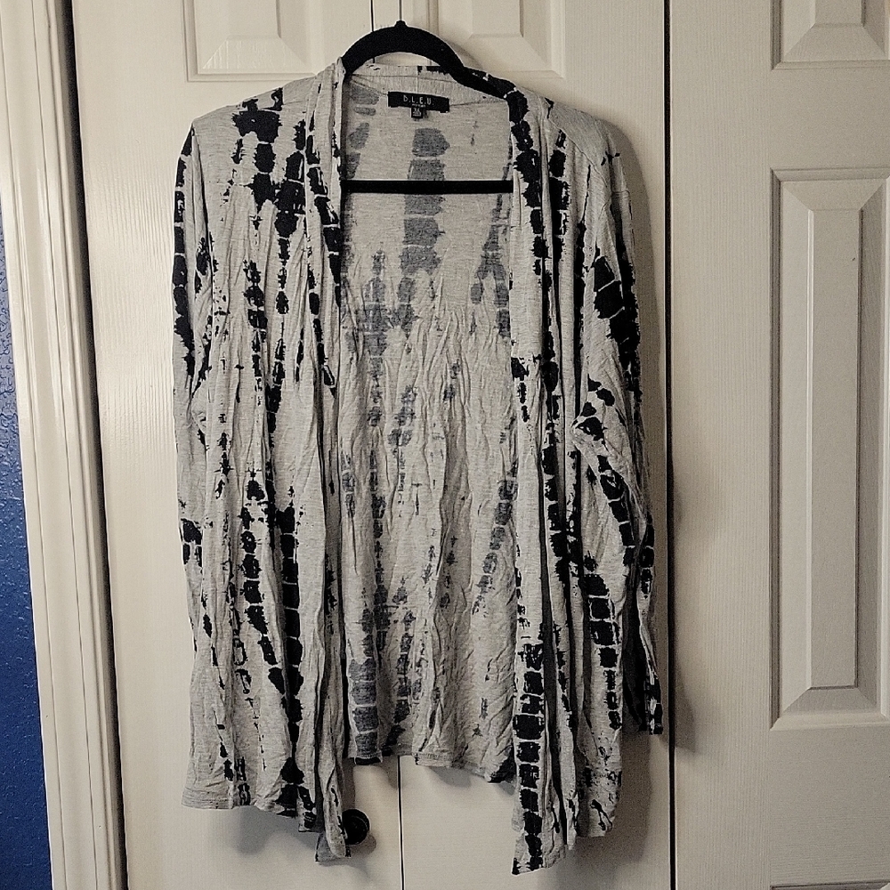 B.L.E.U. Black and Gray Women's Cardigan